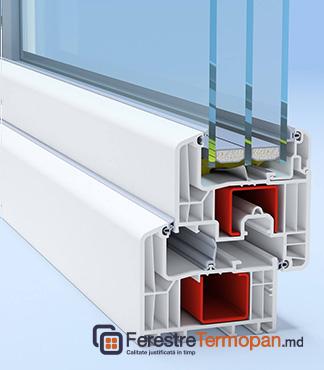 Пластиковые Окна и Двери Salamander с микровентиляцией  - FerestreTermopan.md 6
