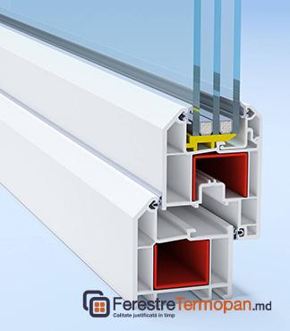 Пластиковые Окна и Двери Salamander с микровентиляцией  - FerestreTermopan.md 1