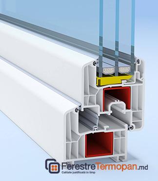 Пластиковые Окна и Двери Salamander с микровентиляцией  - FerestreTermopan.md 5